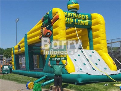 Funny Inflatable Zip Line/Commercial Inflatable Ropeway For Adults and children  BY-IS-050